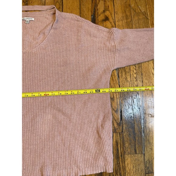 american eagle v neck thermal sweater pink XL - Picture 5 of 7